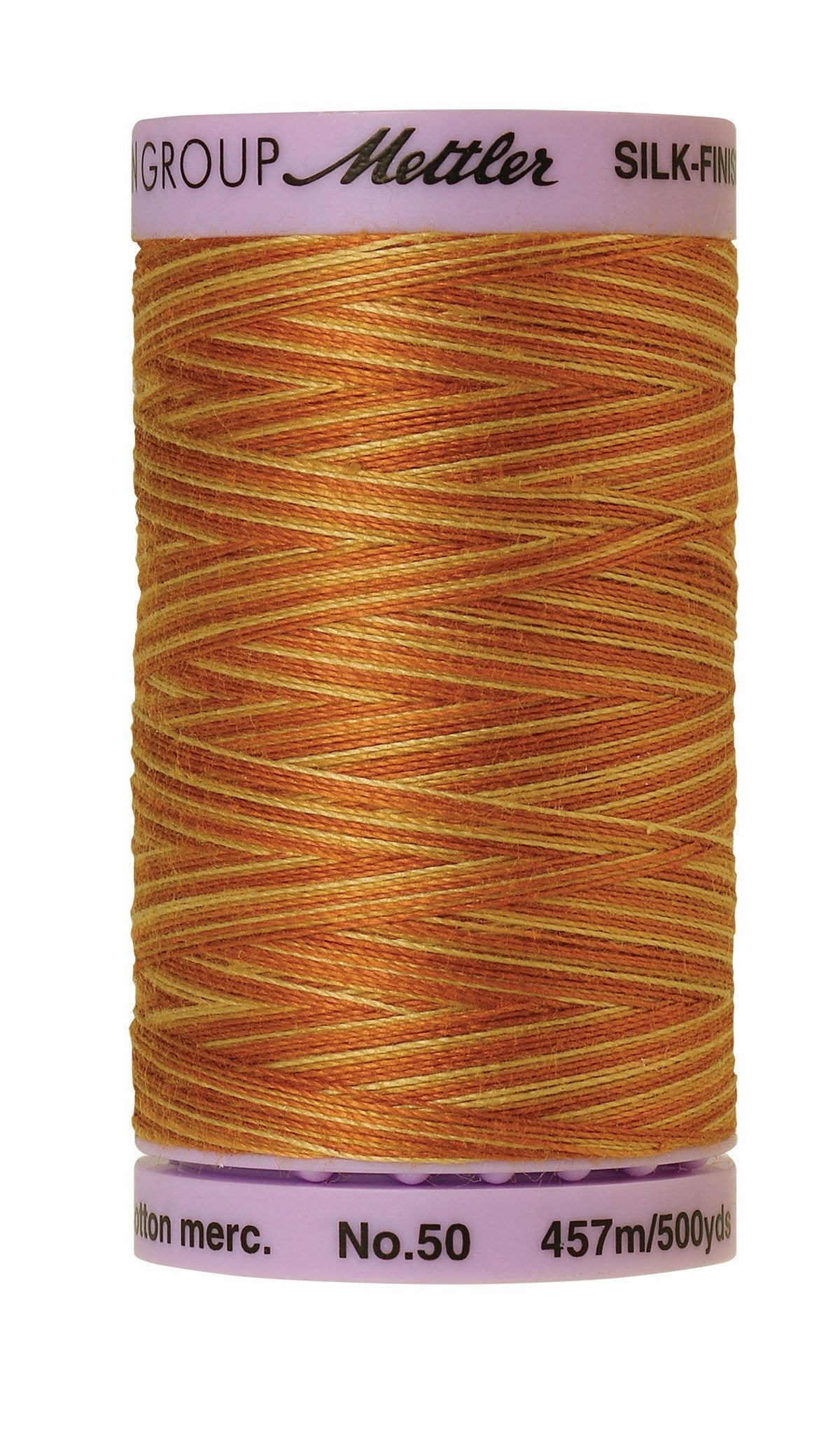 Fil de coton mercerisé Mettler Silk-Finish 50wt, panaché, 457m, coloris Crinière de lion