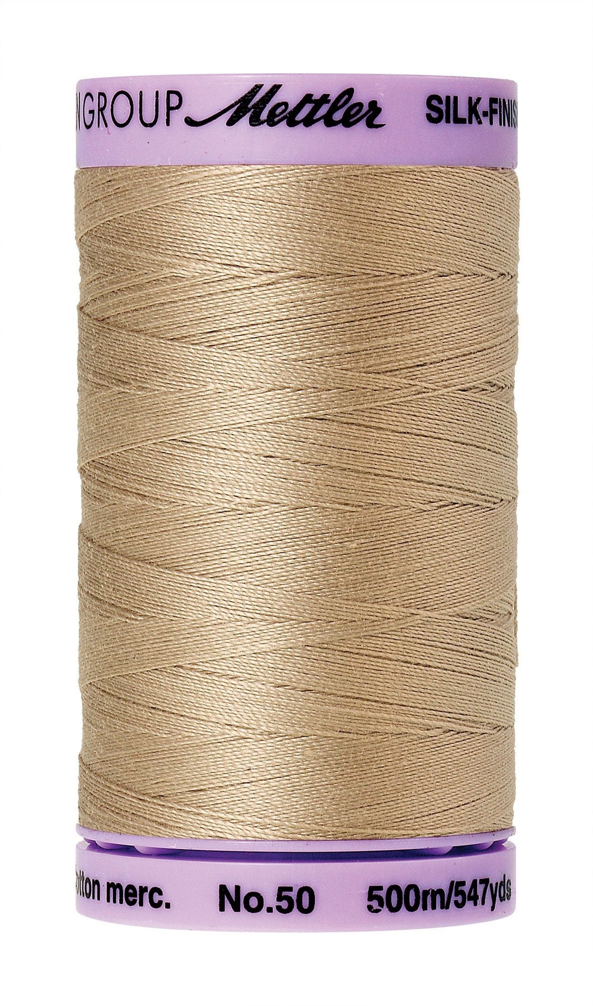 Mettler Fil de coton uni Silk-Finish 50wt 547 vg/500 m Paille