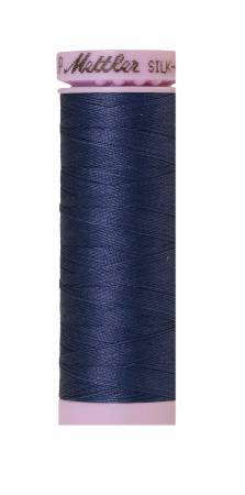 Fil de coton Mettler Silk-Finish 50wt, 150 m (164 verges), bleu nuit