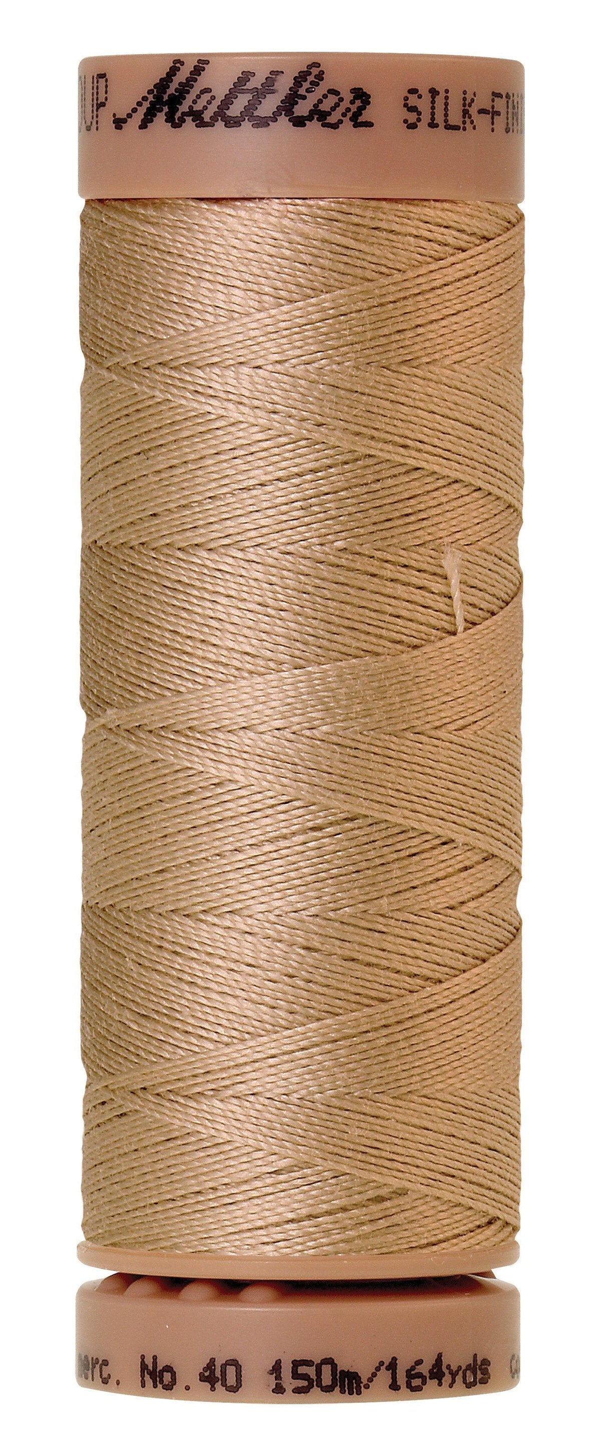 Fil de coton Mettler Silk-Finish 40wt, couleur unie, 150 m, flocons d'avoine