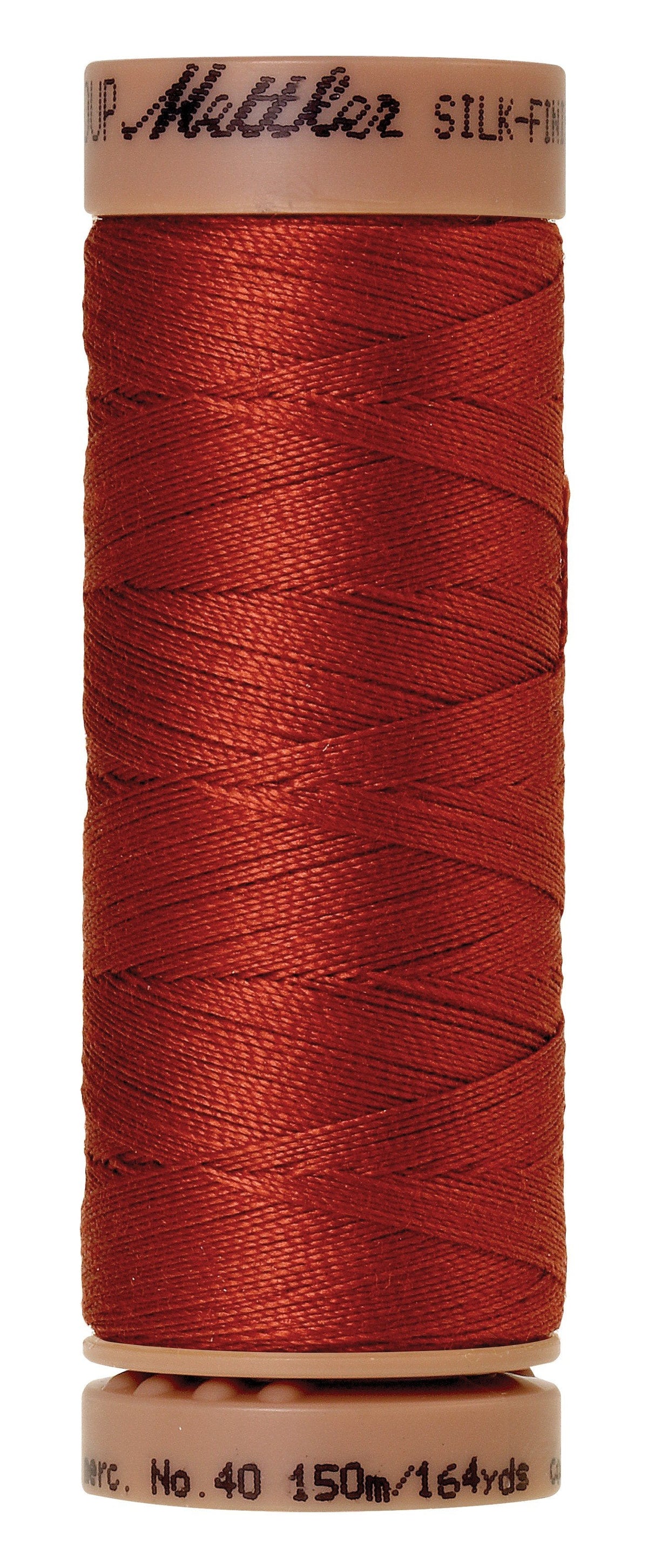 Fil de coton Mettler Silk-Finish 40wt, 150M, couleur brique
