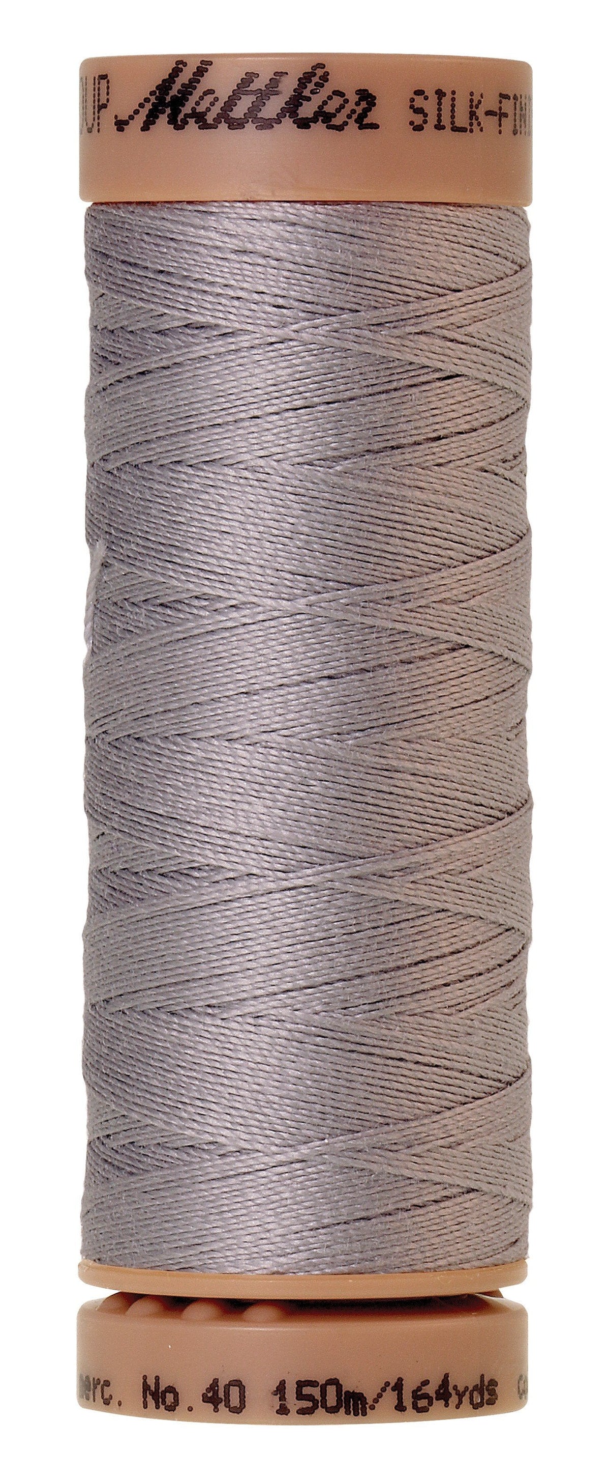 Mettler Fil de coton uni Silk-Finish 40wt 150 m (164 verges) Cendre