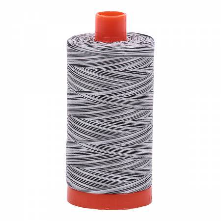 Fil Aurifil n° 4652 Réglisse torsadée panachée