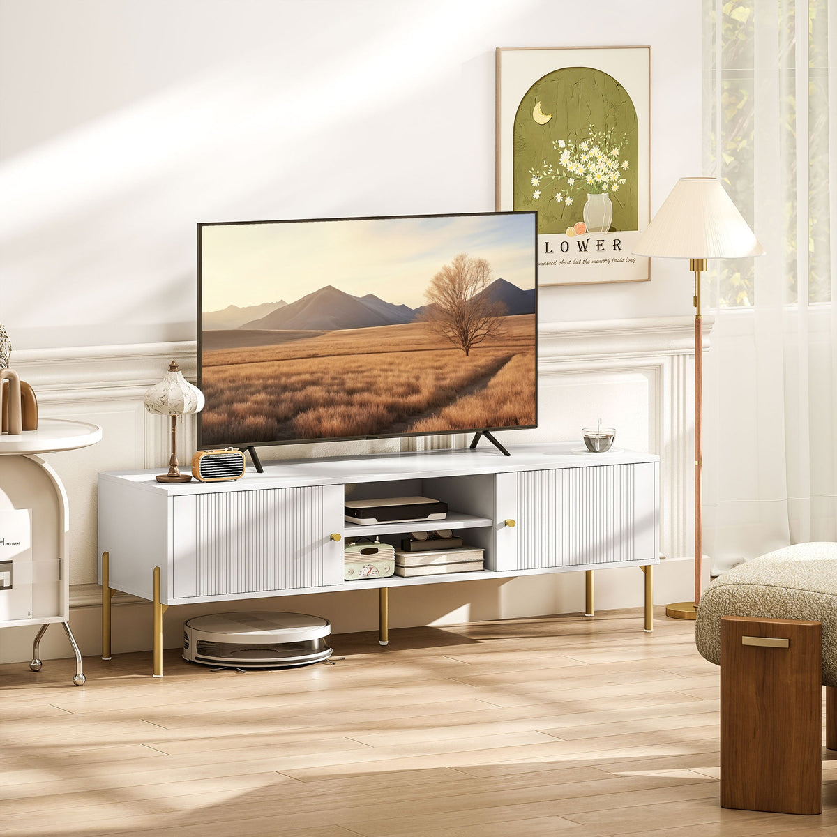 Harley TV Stand for TVs up to 65"-White