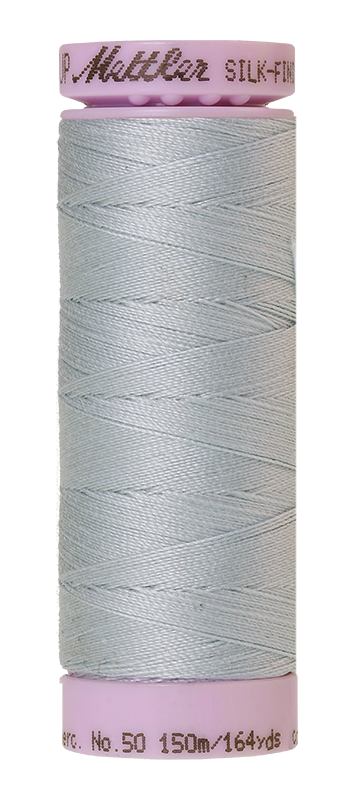 Fil de coton uni Mettler Silk-finish 50wt 164 yd/150 m Moonstone