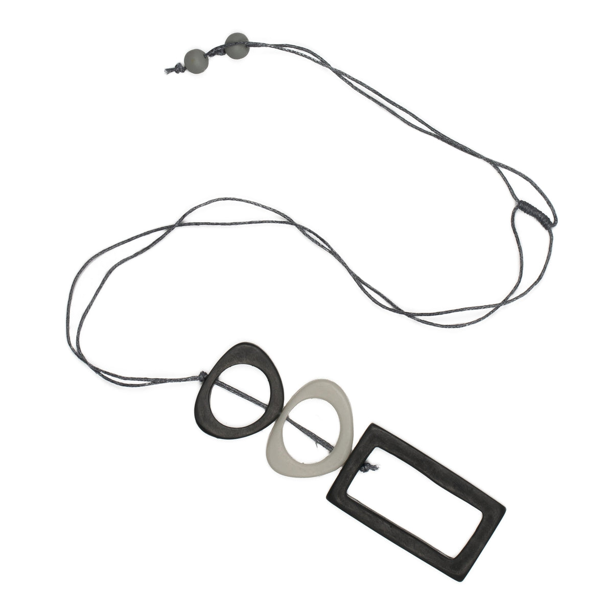 Pendentif rectangulaire en résine avec anneau