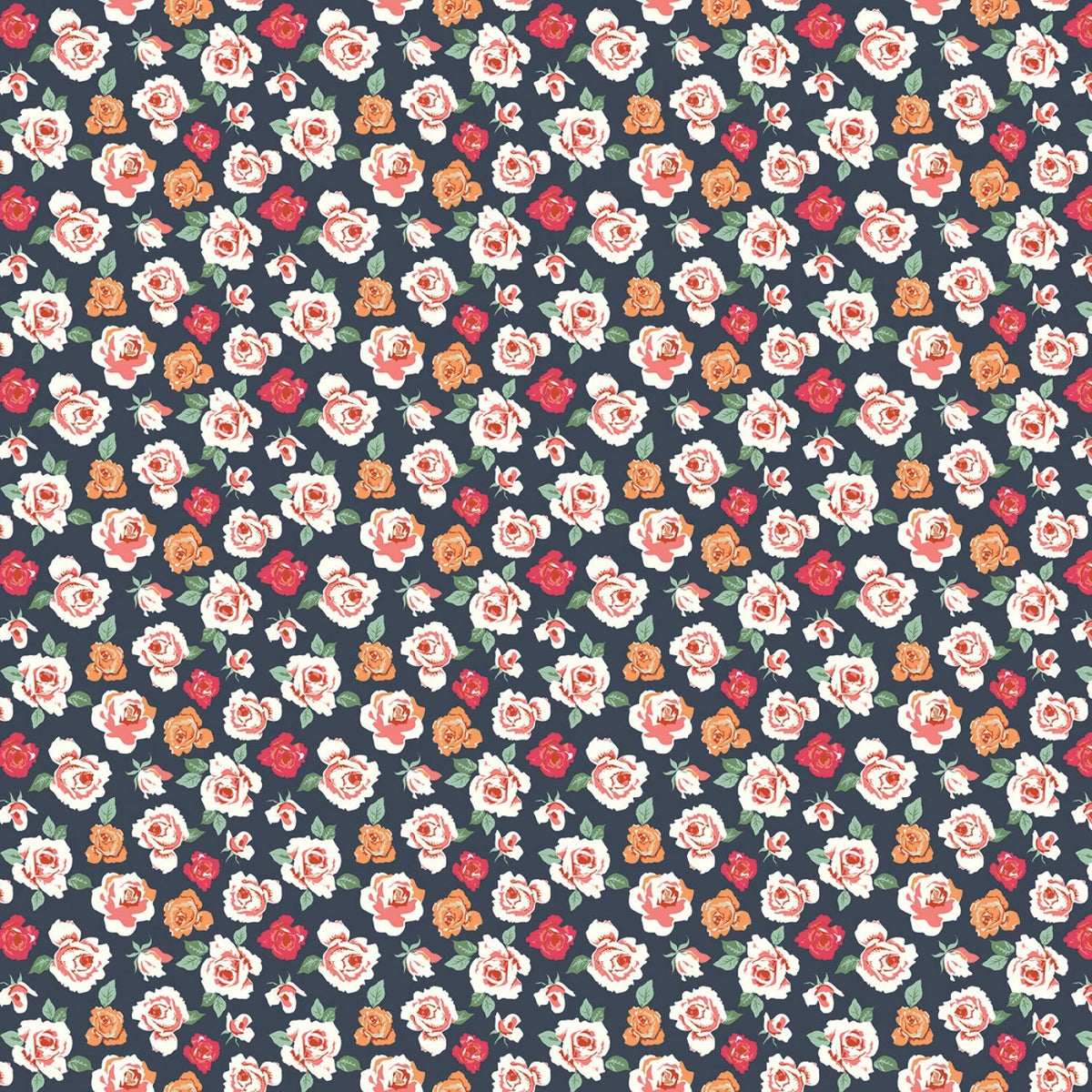 Riley Blake - Bloomberry - Tiny Roses - Midnight