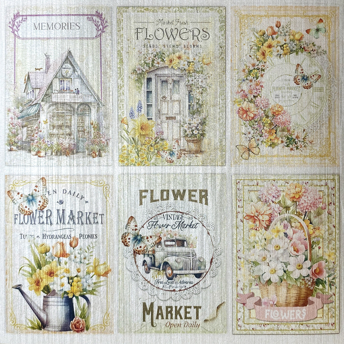 Deluxe Flower Shop Papier Poire 15,2x15,2 cm 5/Paquet