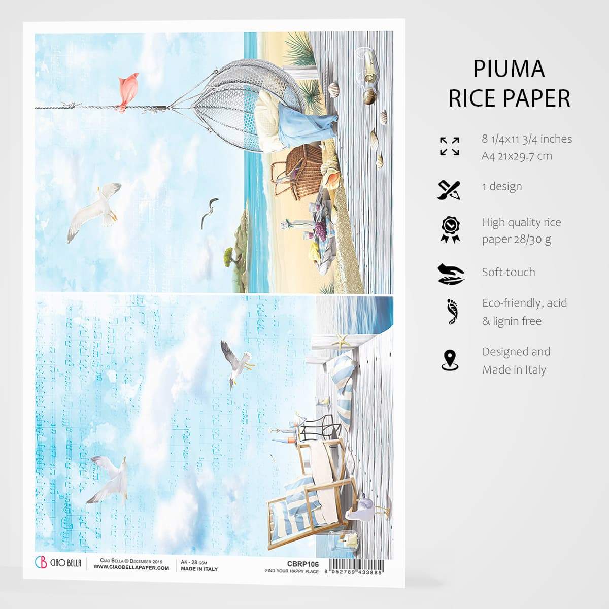 Ciao Bella Papier de Riz A4 Trouvez votre bonheur