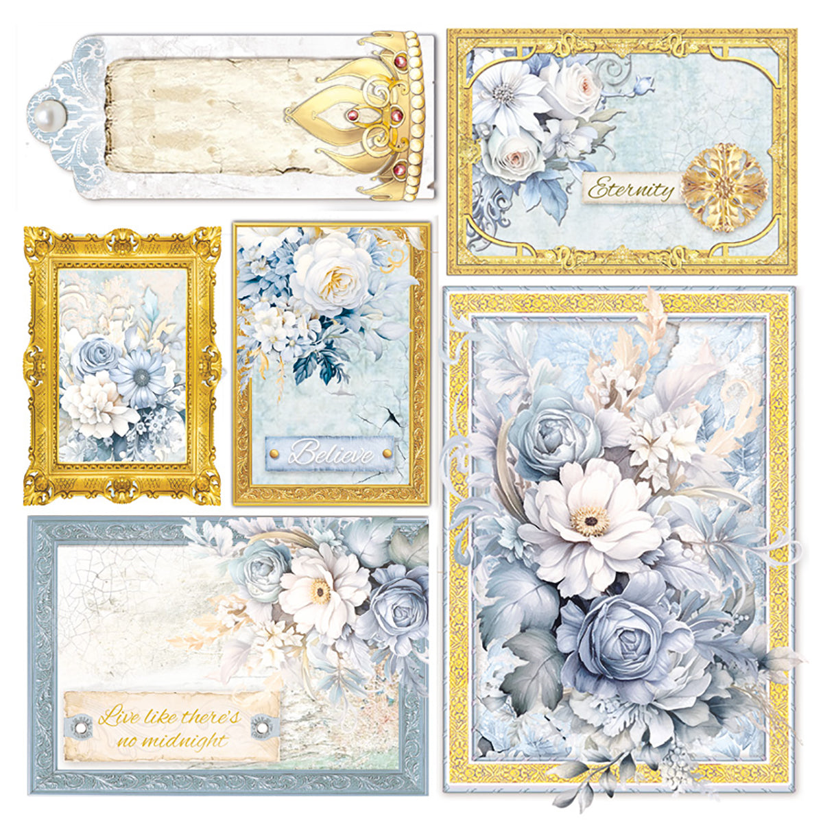 Feuille de vélin « Midnight Spell » (6 po x 6 po), 6 feuilles/paquet