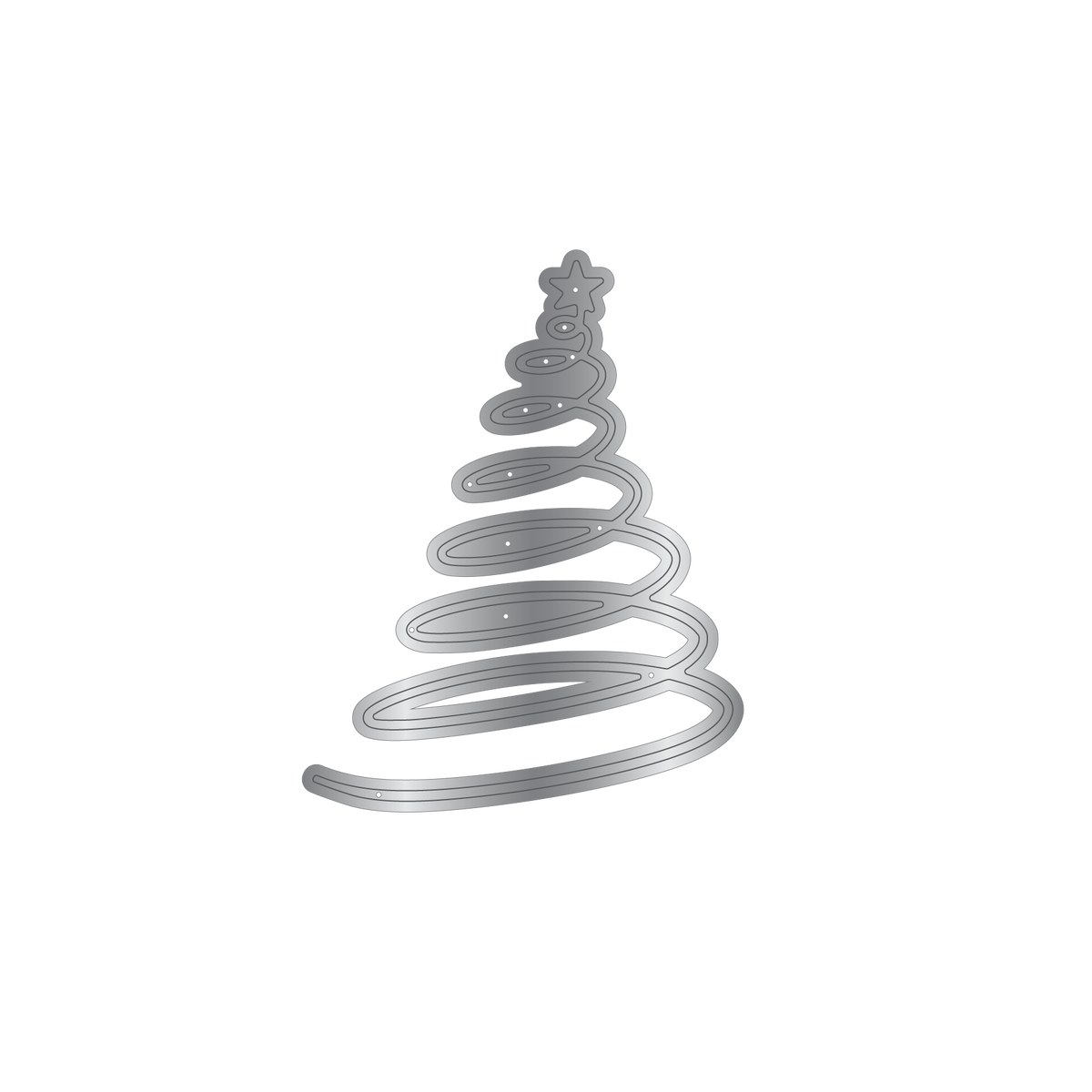 Crafters Companion Matrice de découpe en métal Embellissement de Noël - Sapin de Noël