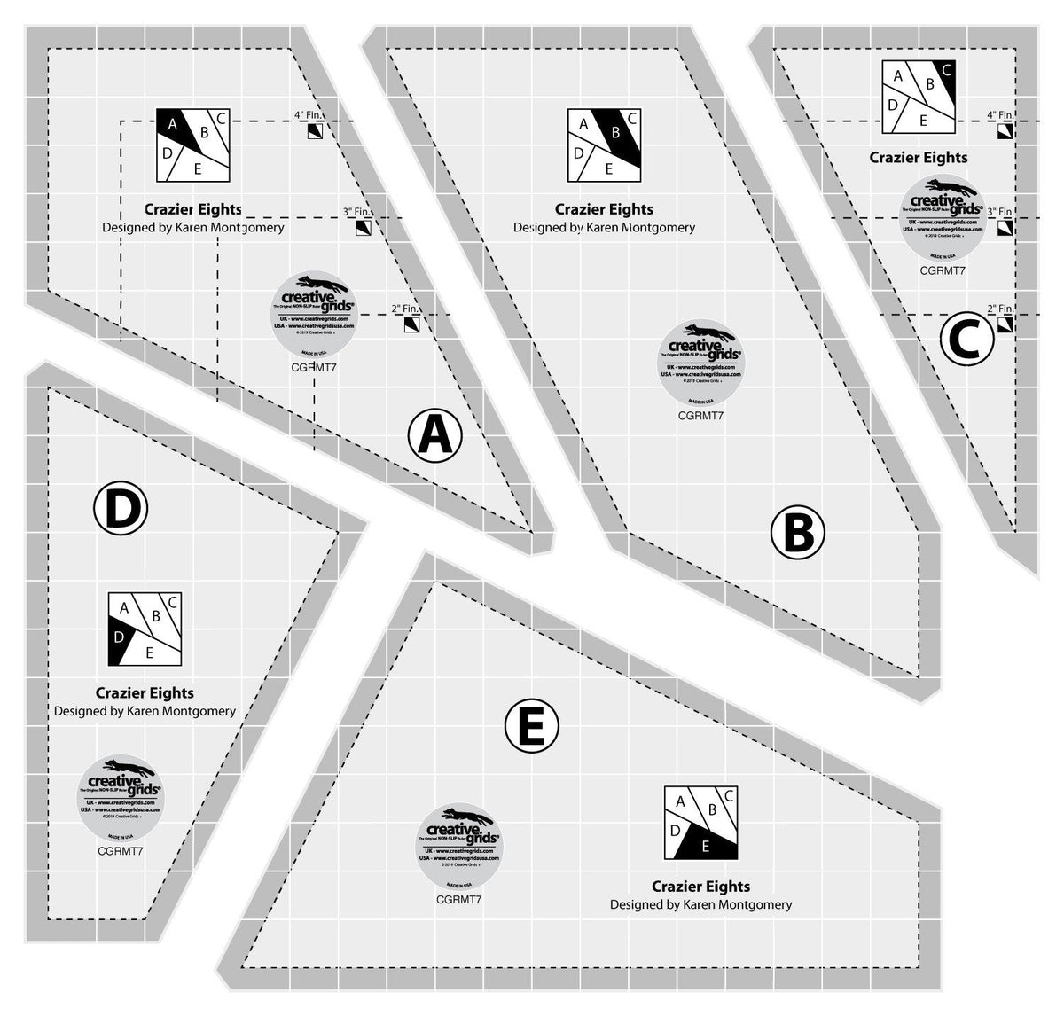 Règle Crazier Eights de Creative Grids