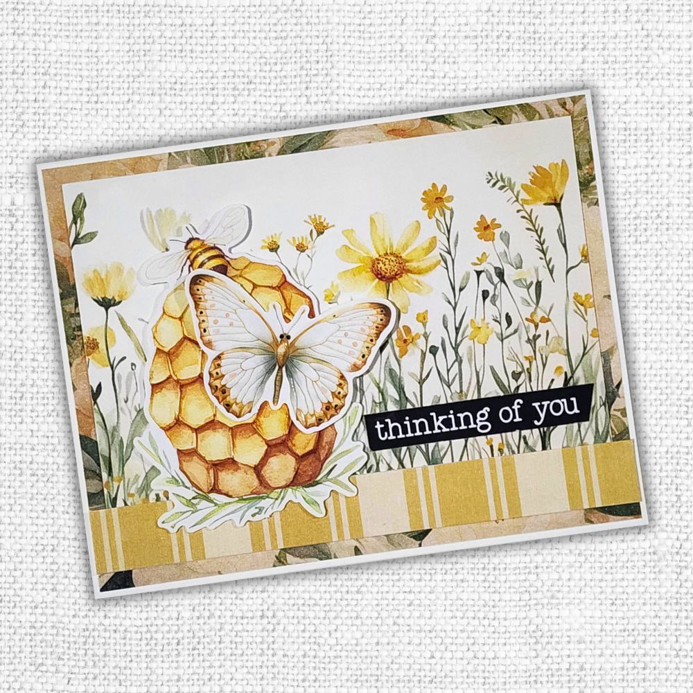 Kit de carterie Papiers Découpés Abeilles & Papillons Janvier 2025 33951