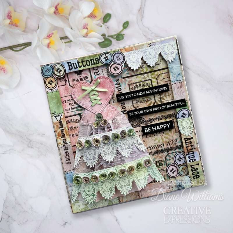 Creative Expressions Taylor Made Journals Tampons transparents pour couture 6 po x 8 po