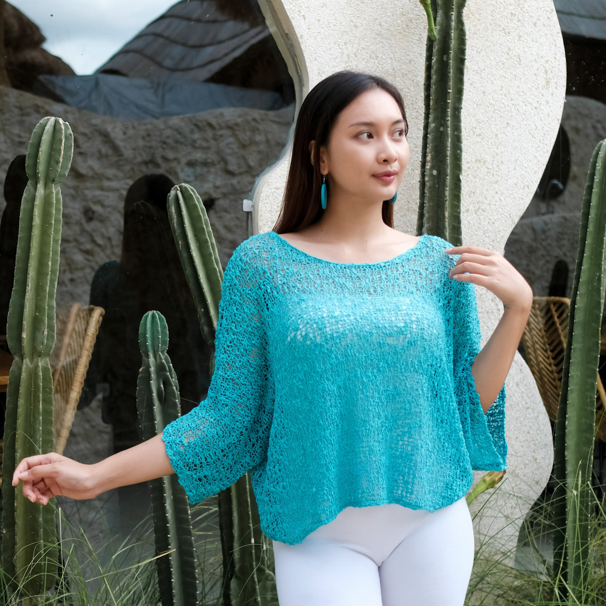 Short Sleeved Top - Teal