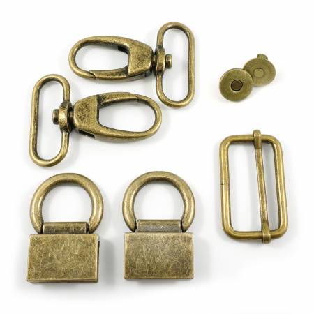 Emmaline Bags - Double Flip Shoulder Bag Hardware Set - 1.5"