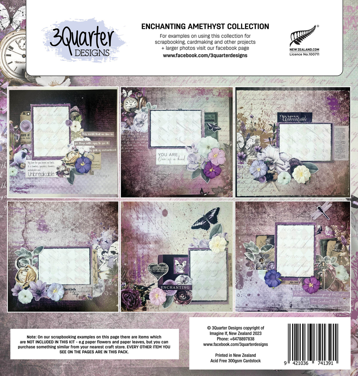 3Quarter Designs - Améthyste Enchantée - Collection de Scrapbooking