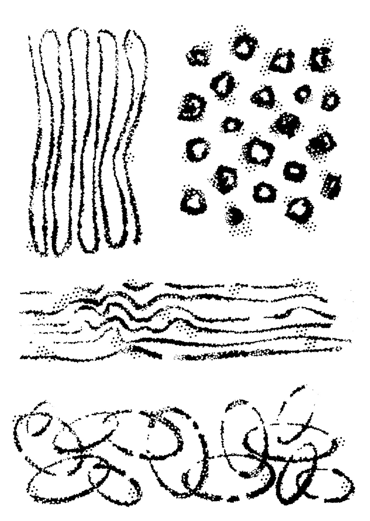 Tampon Woodware Clear Singles Texture Patches 4" x 6"