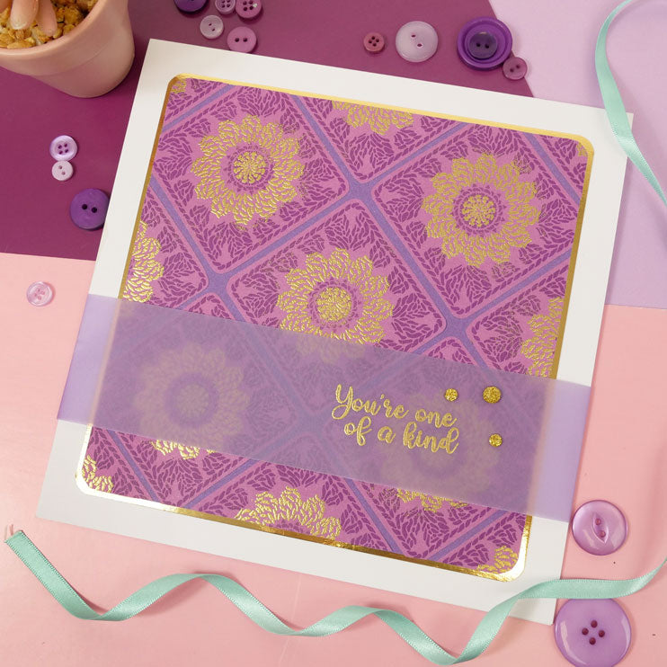 Pour l'amour des timbres - Carré de grand-mère floral