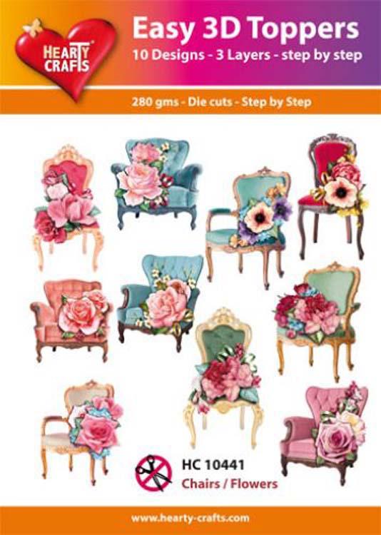 Décorations 3D Chaises et Fleurs Hearty Crafts