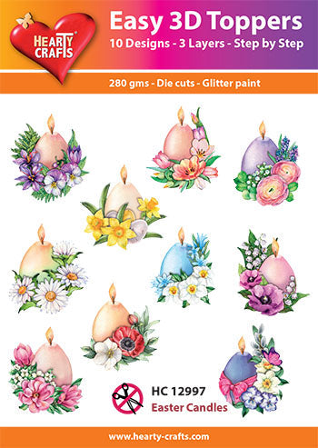 Bougies de Pâques 3D-Toppers faciles