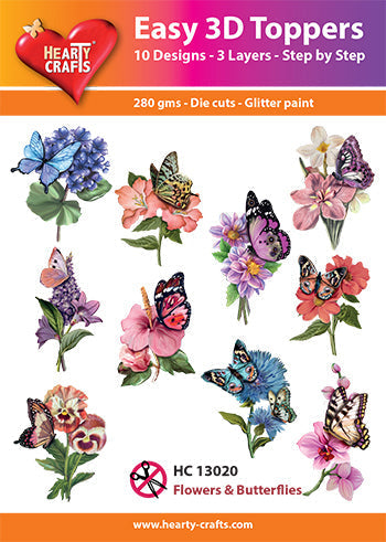 Easy 3D - Toppers Fleurs & Papillons