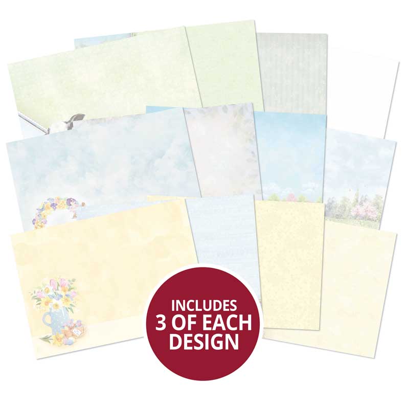 Bonjour, Inserts de Cartes de Luxe Printanières