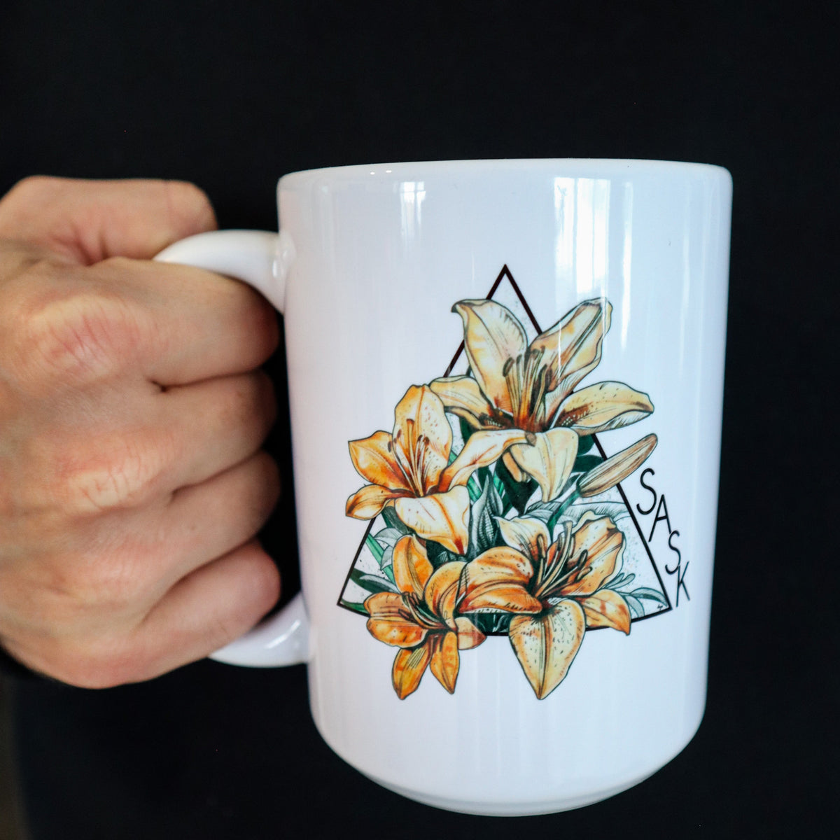 Mug en céramique Lily Triangle | Mug Saskatchewan