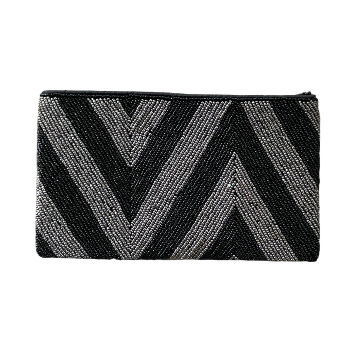 Sac perlé ZigZag - Gris et noir