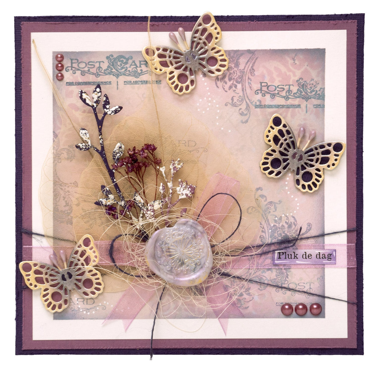 Masque JMA motif floral victorien « Rêves » 1 pièce