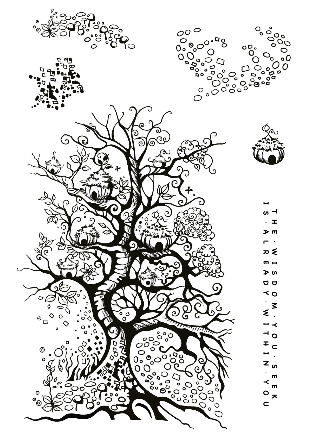 Katkin Krafts Tampons Transparents L'Arbre de Vie 15,2 cm x 20,3 cm