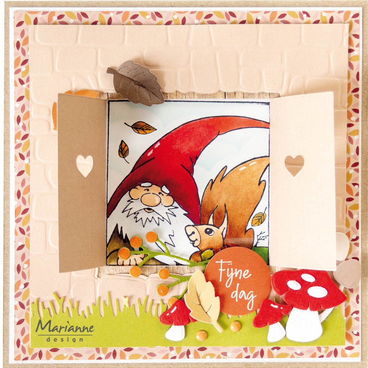 Marianne Design Clear Stamp - Le gnome et l'écureuil d'Hetty