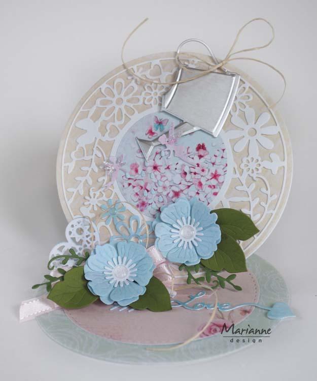 Marianne Design Créatables Cadre floral rond