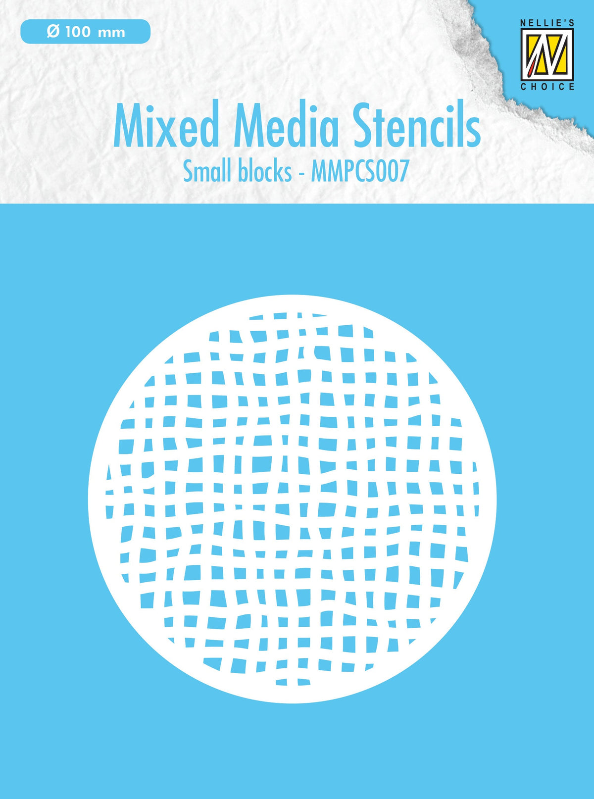 Nellie's Choice Pochoir rond techniques mixtes - Petits blocs