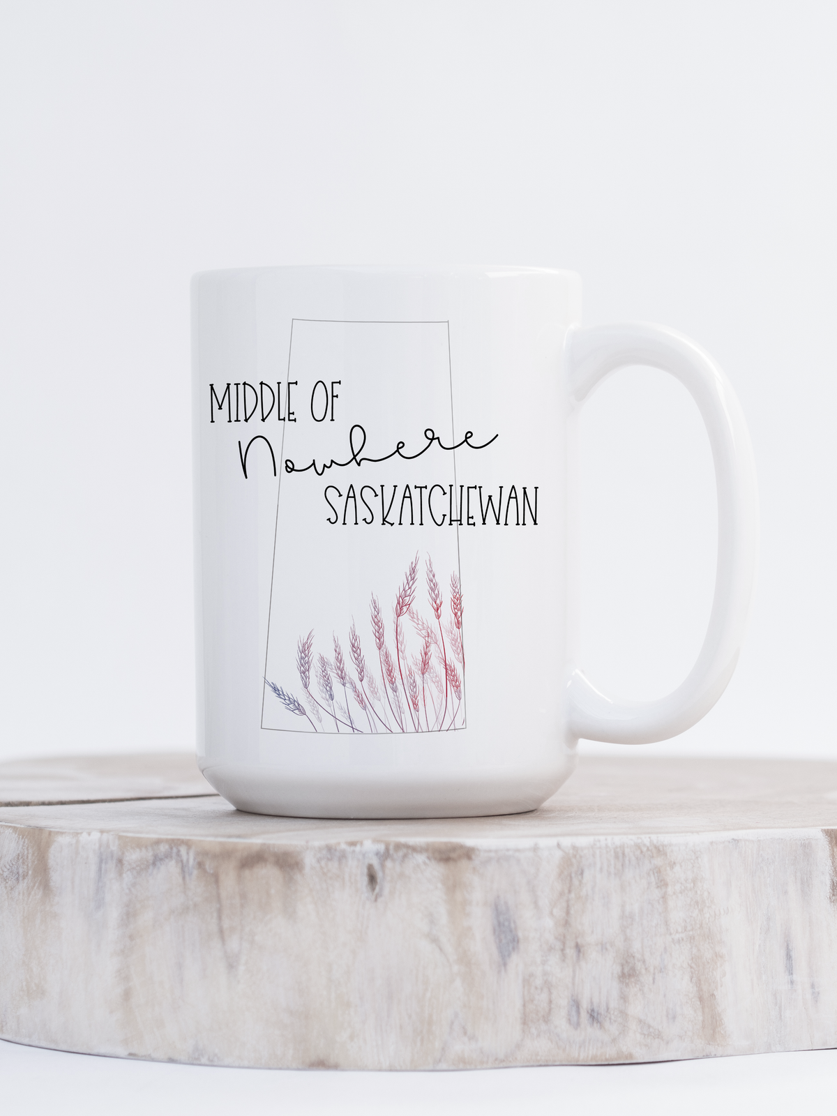 Tasse en céramique Middle of Nowhere | Tasse Saskatchewan
