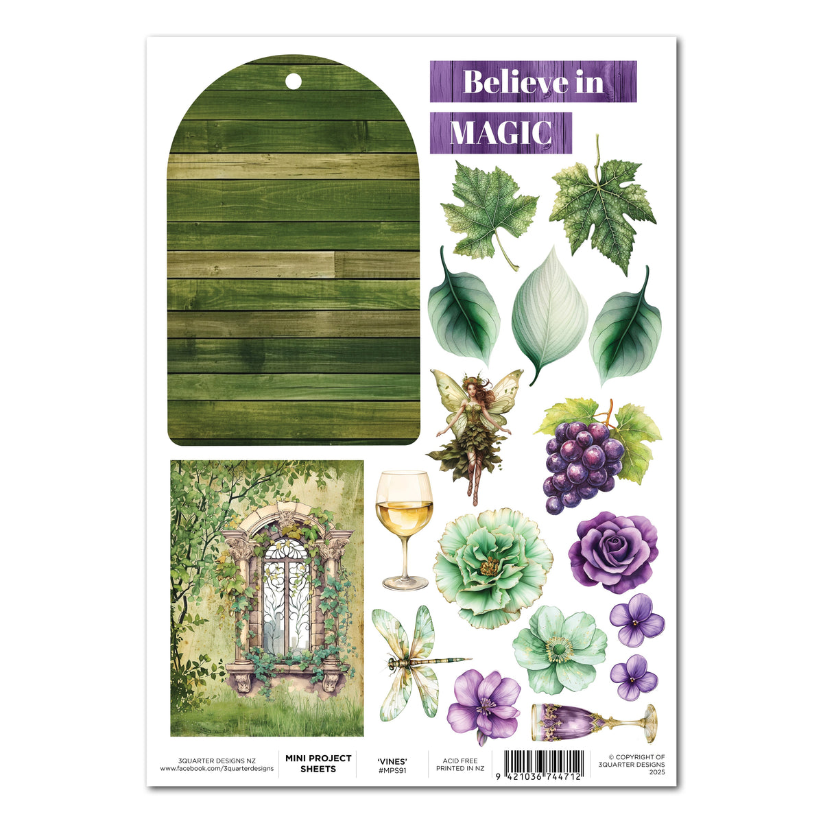 3Quarter Designs Feuilles Magiques - Fiche Mini-Projet