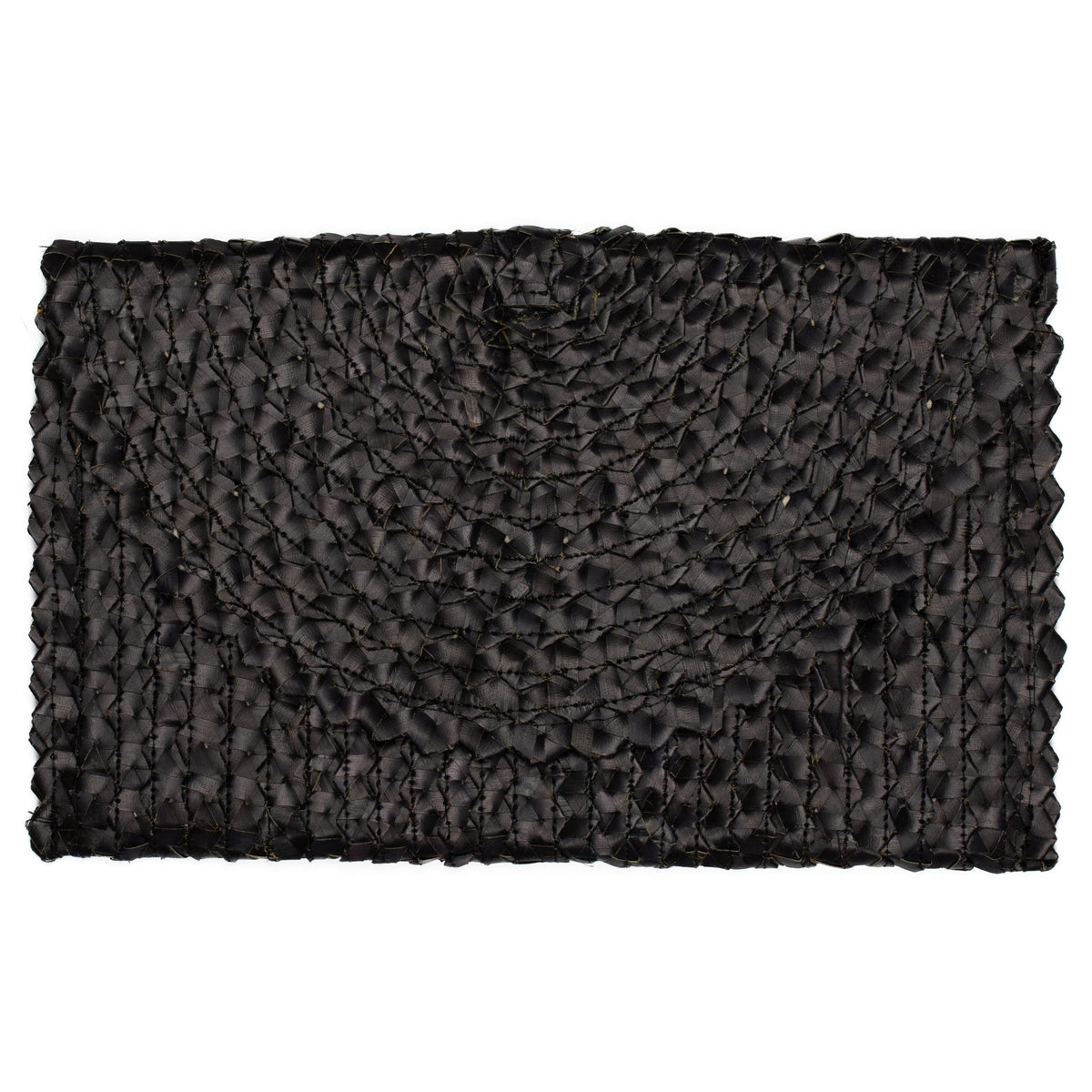 Pandan Leaf Clutch Purse - Black