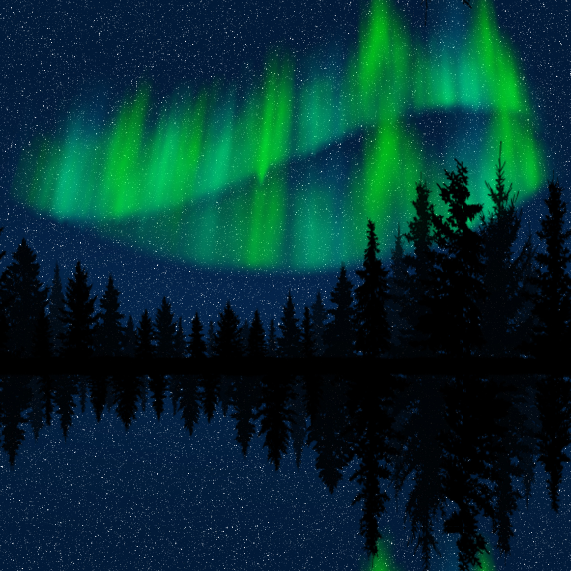 Craft HTV Majestic Northern Lights Pattern 3