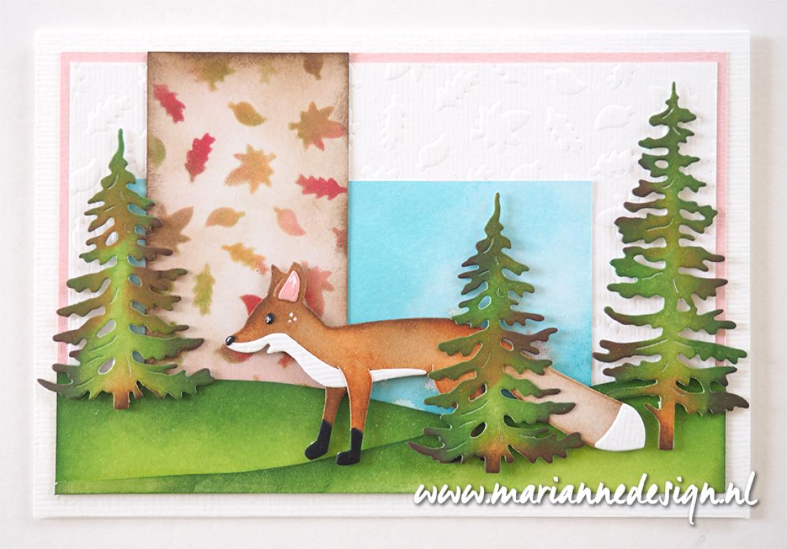 Gabarit de masque Marianne Design - Welcome Fall par Marleen