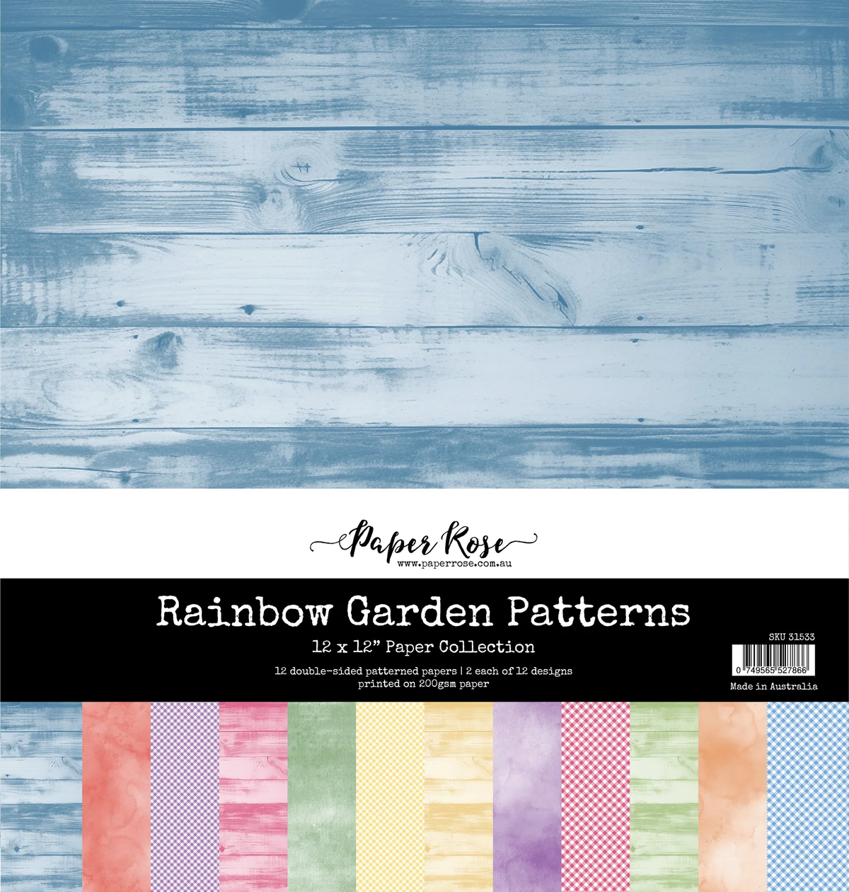 Collection de papiers Rainbow Garden Patterns 12x12 31533