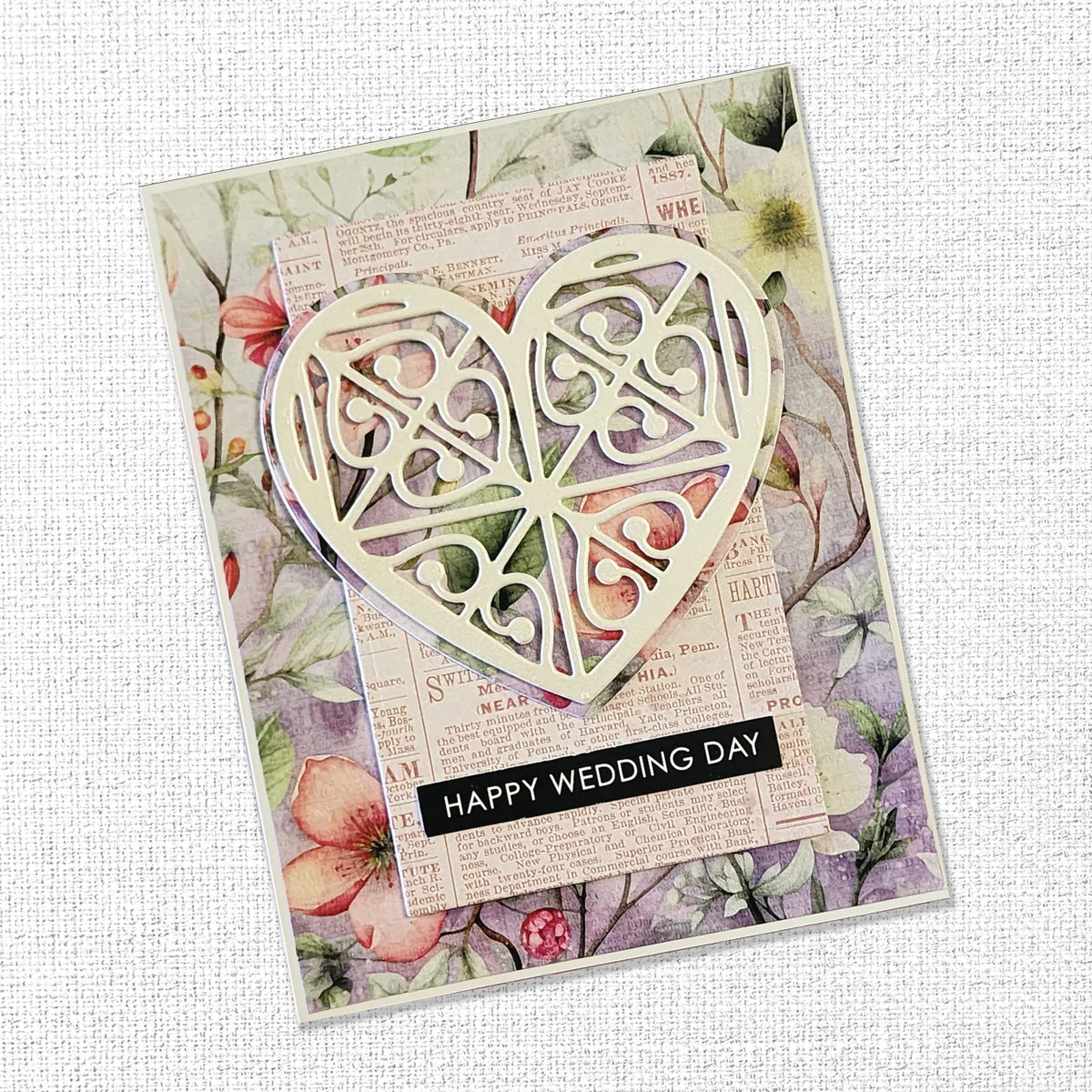 Matrice de découpe métal Coeur à motifs 33873