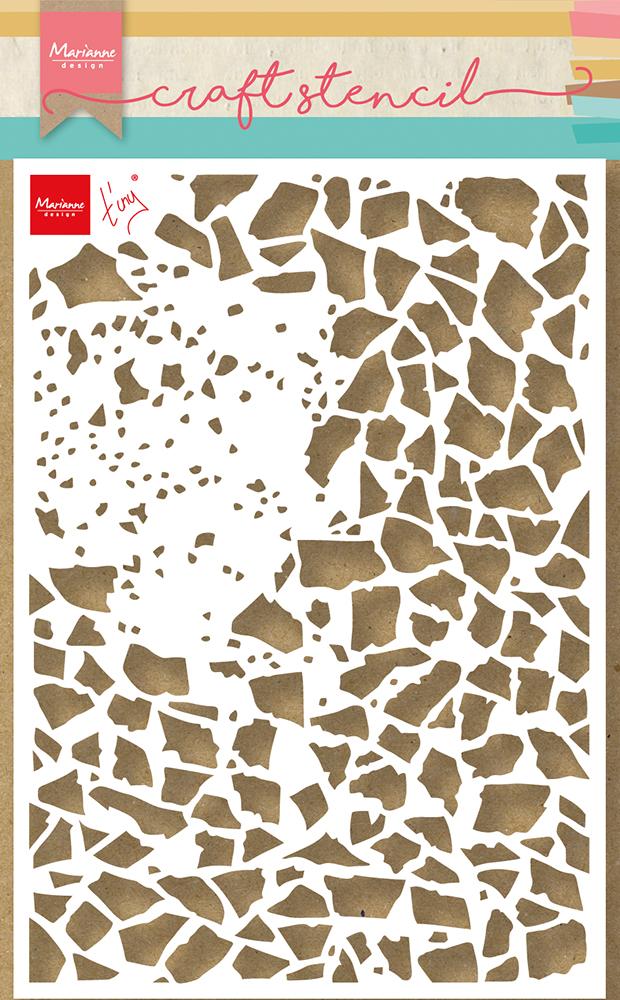 Pochoir Marianne Design - Verre brisé de Tiny