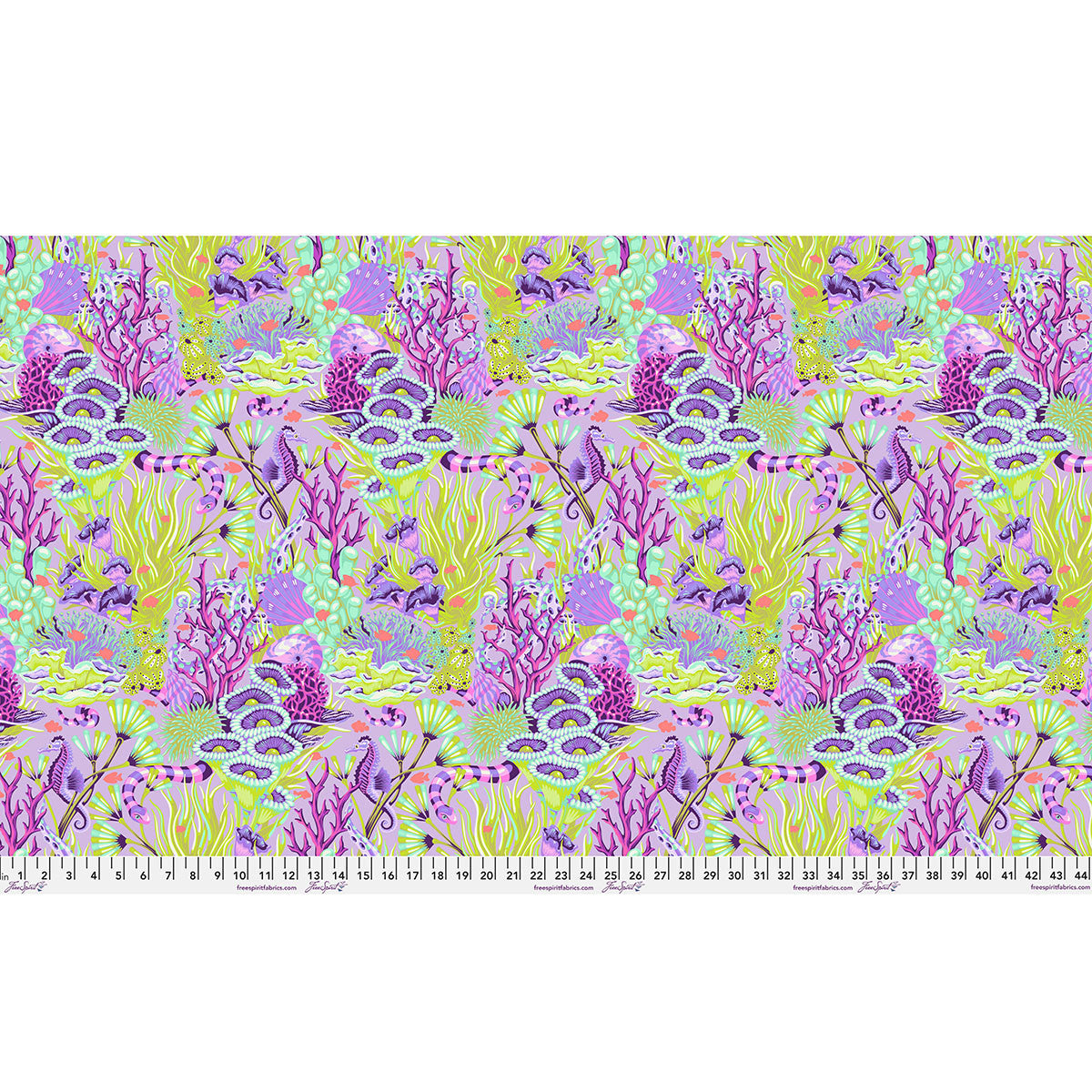 Tula Pink - Floral Reef - Reef What You Sew - Ultraviolet - PWTP264.ULTRAVIOLET