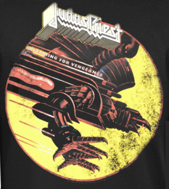 Judas Priest Vengeance Anniversary Black T-Shirt