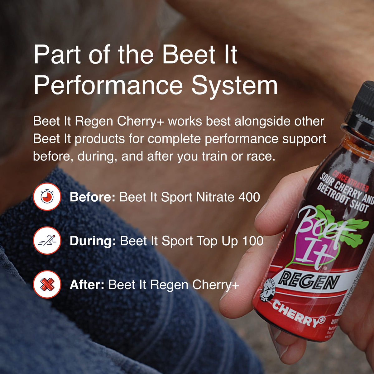 Beet It Regen Cerise+ - Boîte de 15 shots