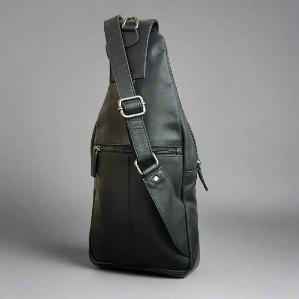Sac à bandoulière en cuir pleine fleur Rugged Earth