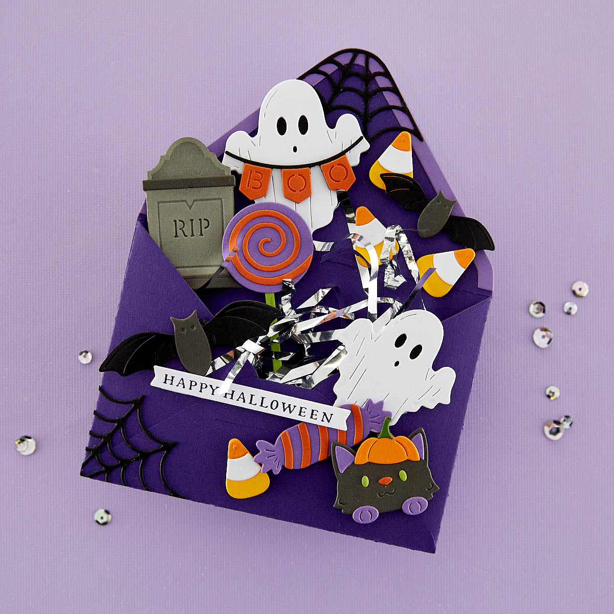 Halloween Wonder Matrices de découpe de la collection Envelope of Wonder
