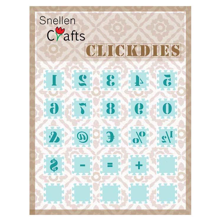 Snellen Crafts Matrices de découpe Chiffres et signes de ponctuation
