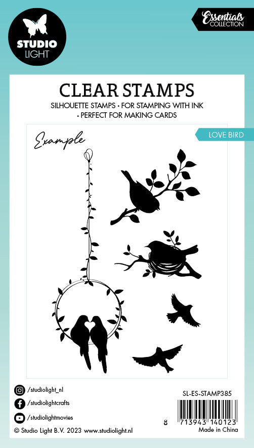 SL Tampon Transparent Love Bird Essentials 62x93x3mm 5 PC nr.385