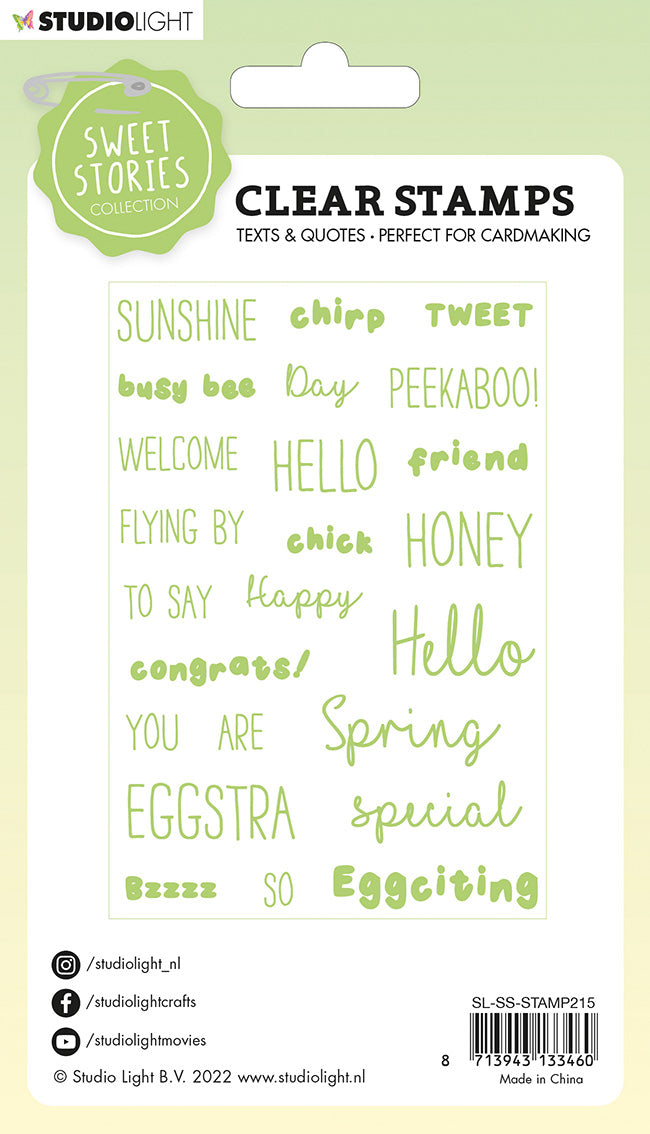 SS Tampon transparent Citations Small Eggstra Special Sweet Stories 105x148x3mm 24 PC nr.215